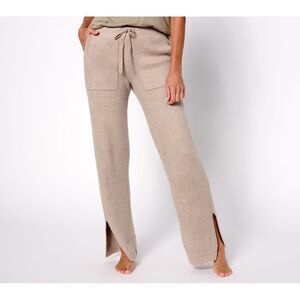 Make It Real Women's Plus Sz Pants 2X CozyChic Lite Pinched Seam Silver A612272